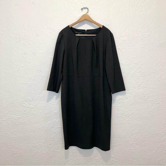 Lafayettte 148 Black 3/4 Sleeve Dress - Picture 2 of 13